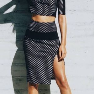 Kendall & Kylie High Waisted Midi Skirt
